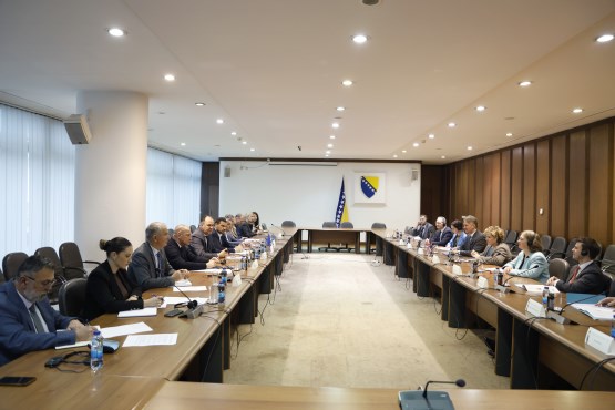 Чланови Комисије за спољну и трговинску политику, царине, саобраћај и комуникације Дома народа и чланови Комисије за спољне послове и Комисије за спољну трговину и царине Представничког дома ПСБиХ одржали састанак са делегацијом Комисије за спољне послове британског Парламента